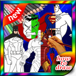 How to draw : Super hero Easy Step иконка