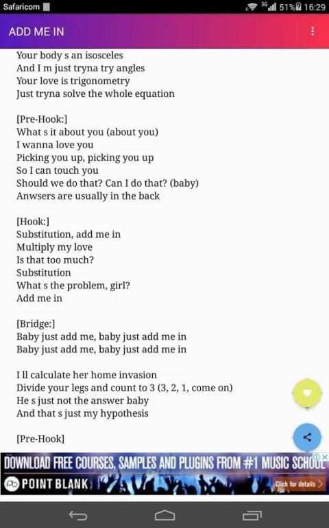 Chris Brown Lyrics screenshot 3