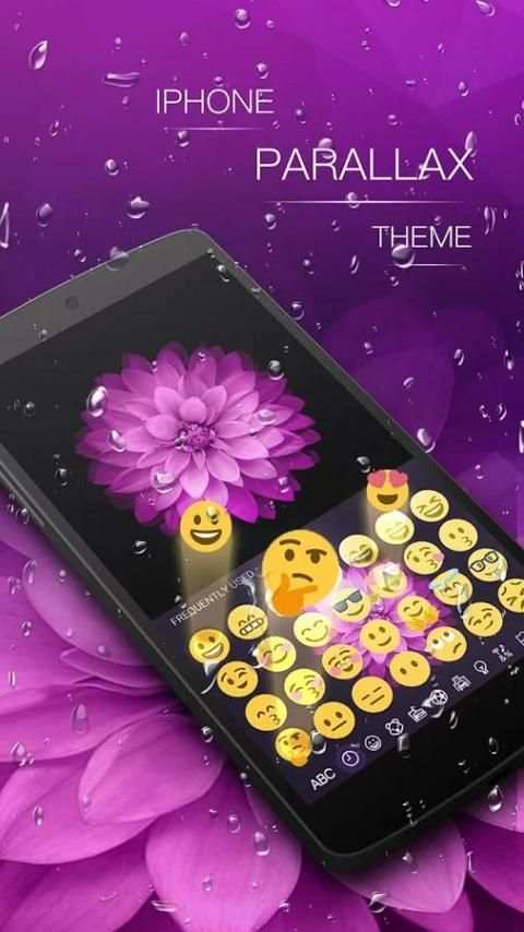 3D Phone Live Emoji Keyboard Theme screenshot 1