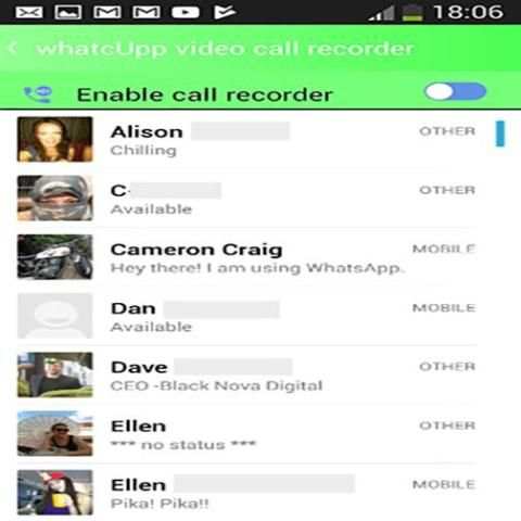whatcUpp video call recorder screenshot 1