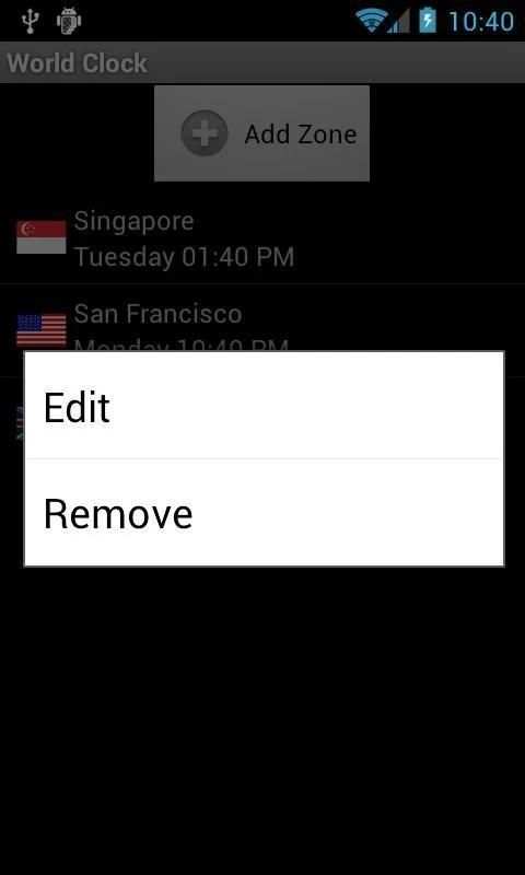 World Clock screenshot 1