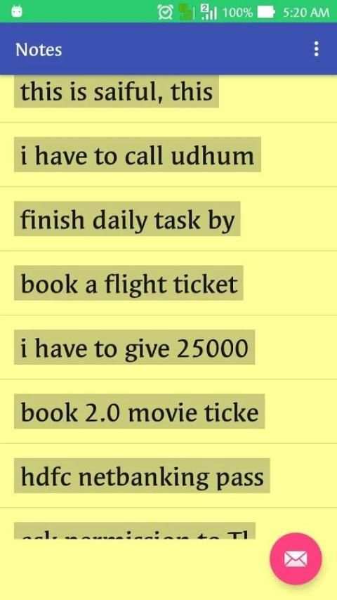 Notes hassie 3 تصوير الشاشة