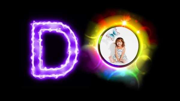 Lighting Text Photo Editor-Frame скриншот 4