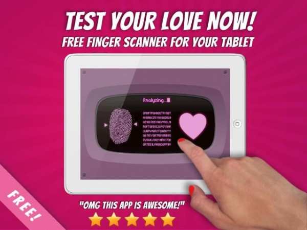 Free Love Finger Scanner Prank screenshot 2