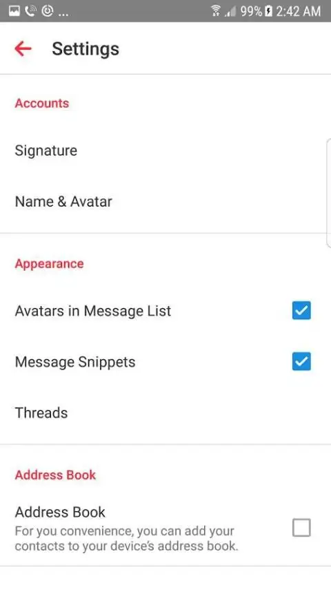 Email App - Fast Mail for Android screenshot 1