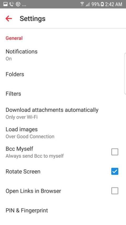 Email App - Fast Mail for Android 2 تصوير الشاشة