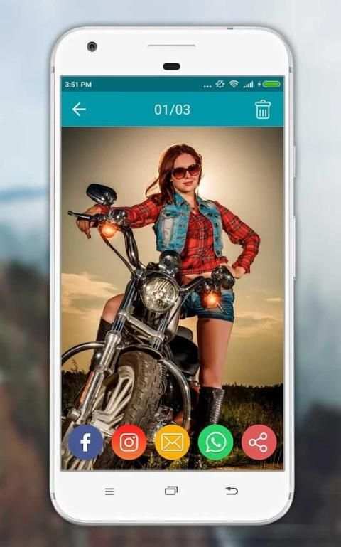 Women Moto Photo Suit screenshot 6