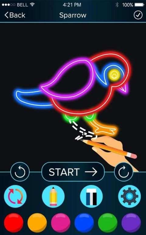 How to Draw Glow Bird स्क्रीनशॉट 10