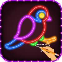 How to Draw Glow Bird