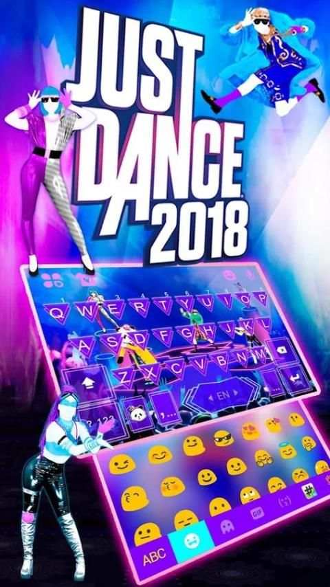 Just Dance Animated Kika Keyboard 5 تصوير الشاشة