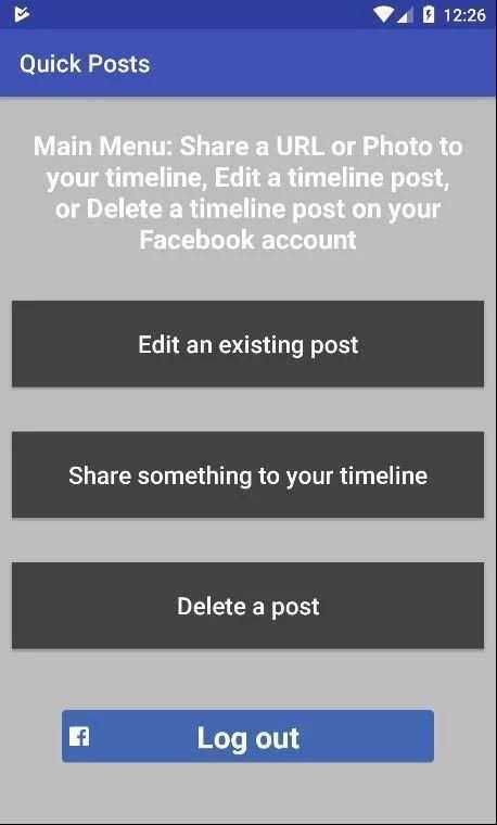 Quick Posts for Facebook скриншот 6