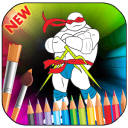 ikon Game Mewarnai: untuk Draw Turtle Ninja