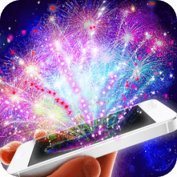 Real fireworks camera icon