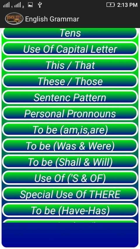 English Grammar скриншот 2