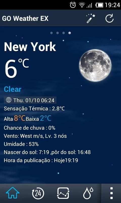 Portuguese (Brazilian) GO Weather скриншот 1
