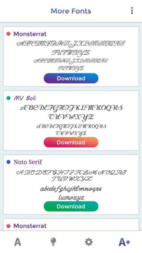 Script Fonts Style screenshot 3