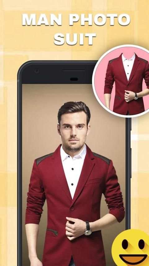 Man Photo Suit Montage 3 تصوير الشاشة