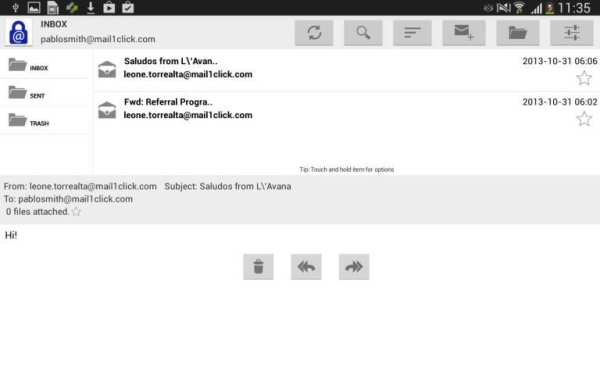 Mail1Click - Secure Mail скриншот 6