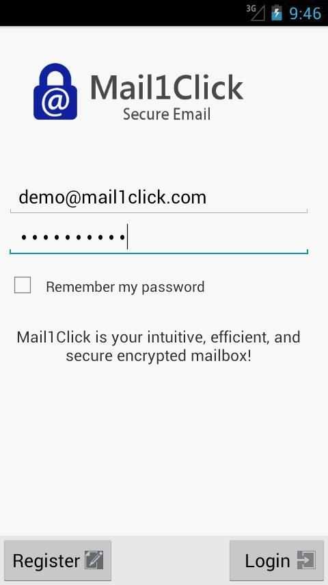 Mail1Click - Secure Mail скриншот 11