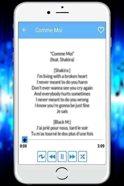 Black M - Music and Lyrics 2 تصوير الشاشة