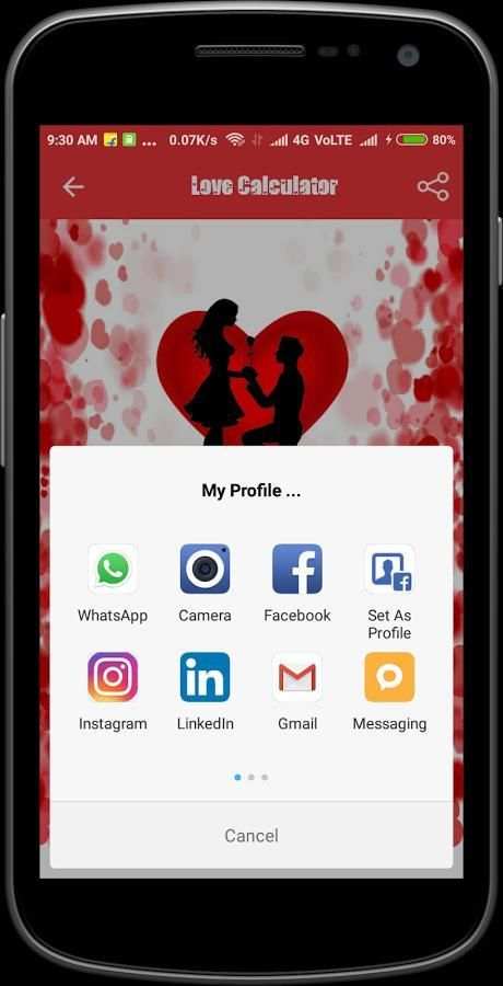 Love Calculator 1 تصوير الشاشة
