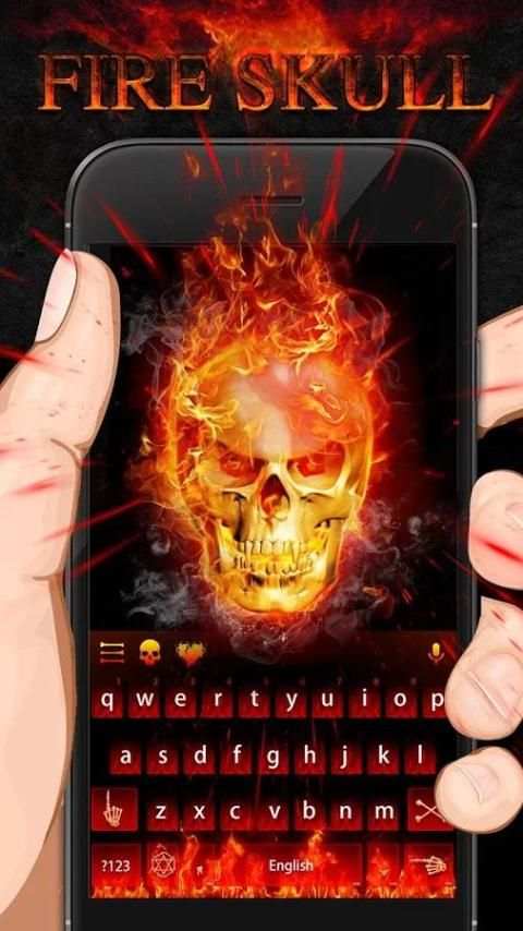 Skull Hellfire Theme स्क्रीनशॉट 2