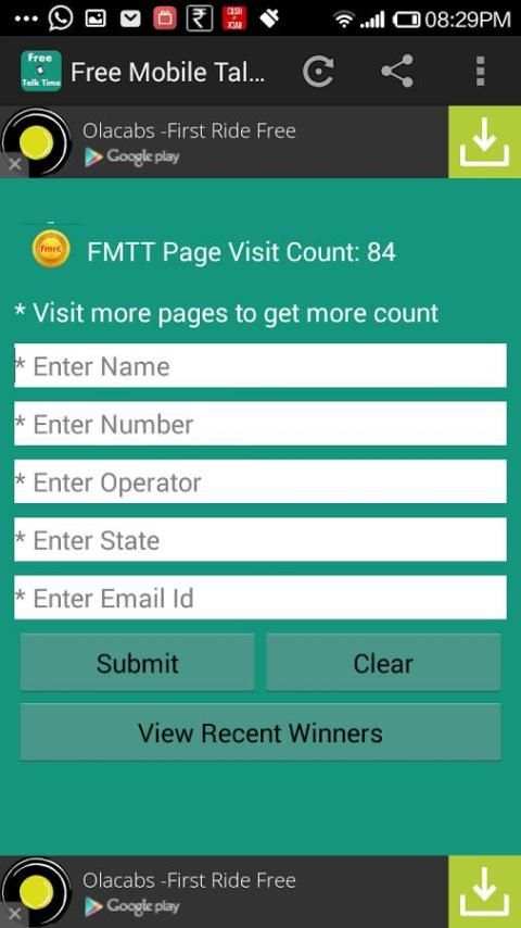 Free Mobile Talk Time скриншот 3