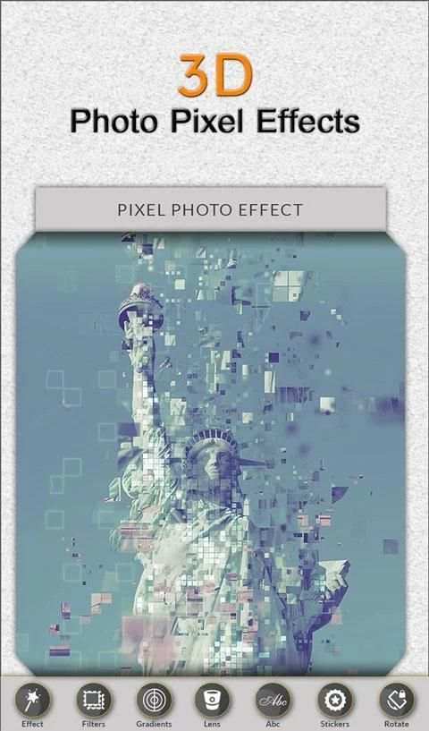 Pixel Effect 3D Photo Editor скриншот 3