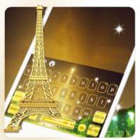 Golden Paris Keyboard Theme on 9Apps