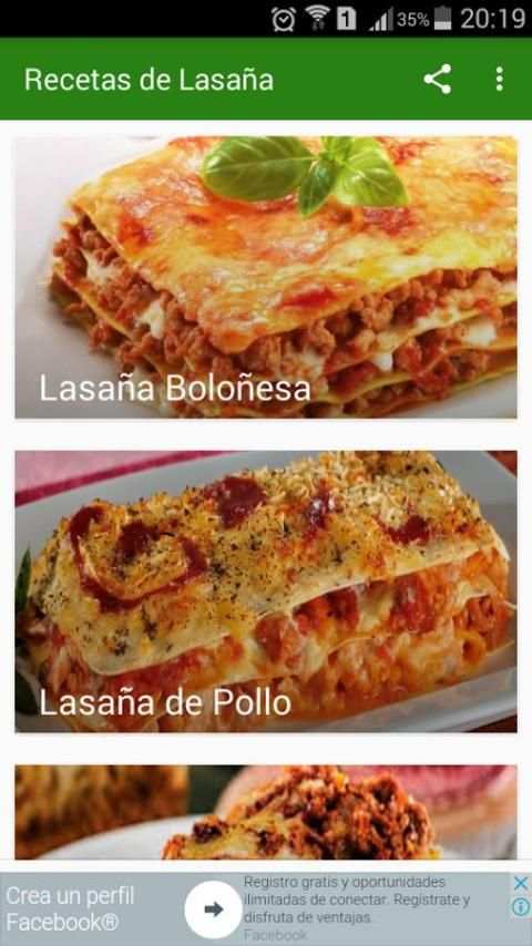 Recetas de Lasaña 7 تصوير الشاشة
