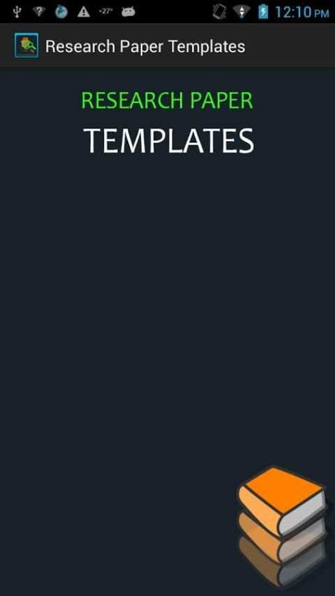 Research Paper Templates скриншот 6