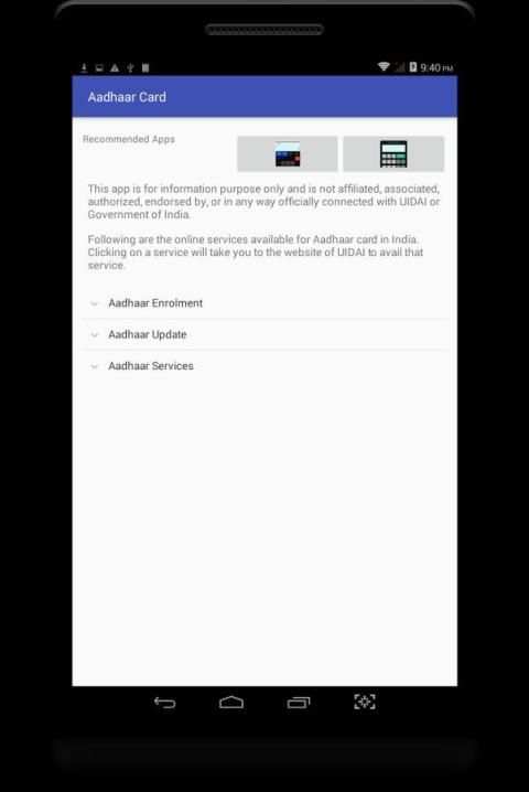 E-Aadhaar App: Aadhar card download, status & more 2 تصوير الشاشة