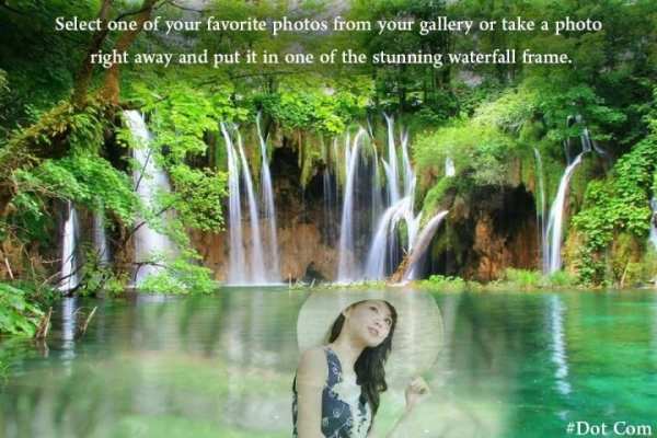Waterfall Photo Frame स्क्रीनशॉट 2