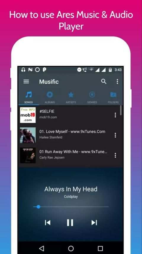 How to use Ares Music & Audio Player 4 تصوير الشاشة