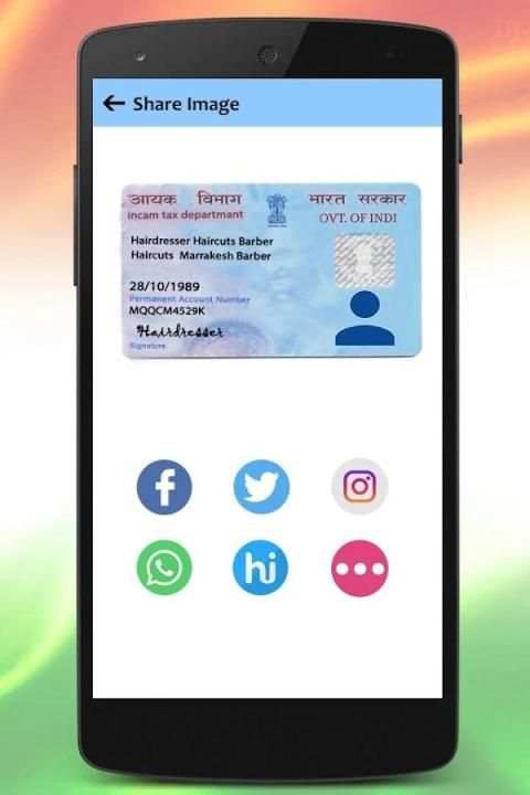 Fake Pan Card Maker : Fake ID Card Generator screenshot 2