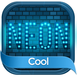 Neon Blue SMS أيقونة