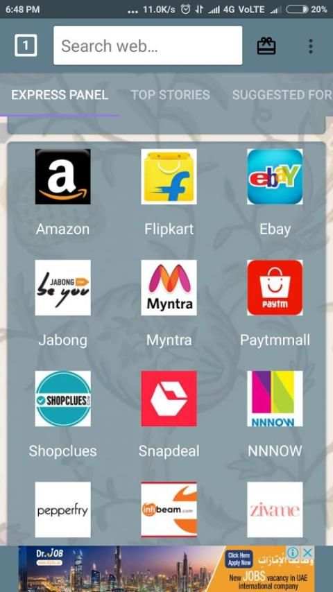 All in one shopping app browser screenshot 4
