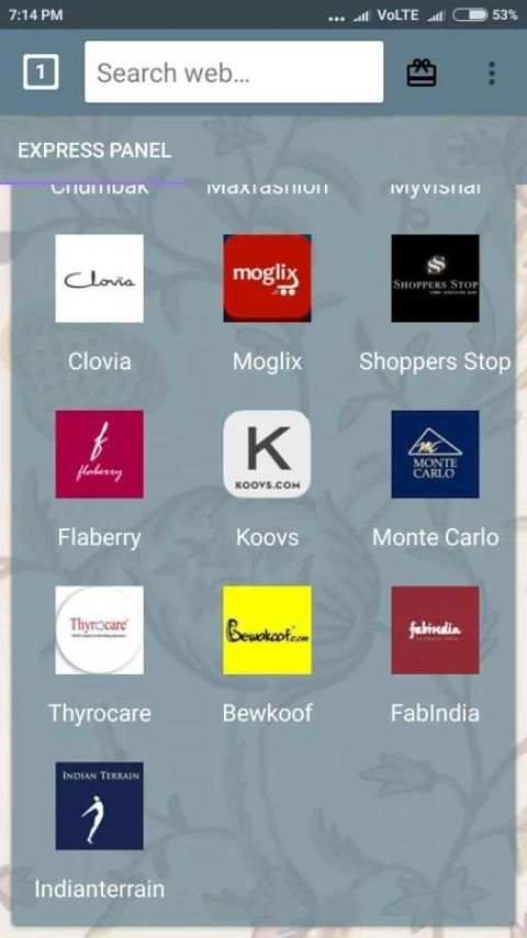 All in one shopping app browser screenshot 1