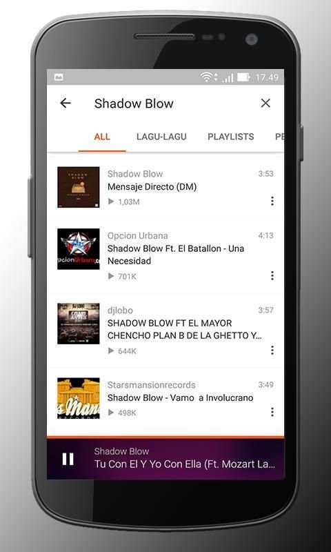 Shadow Blow All Songs 7 تصوير الشاشة