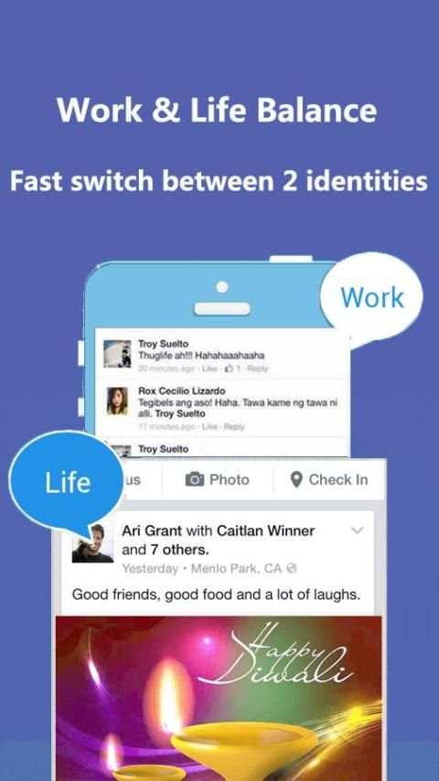 Multi accounts for Facebook screenshot 2