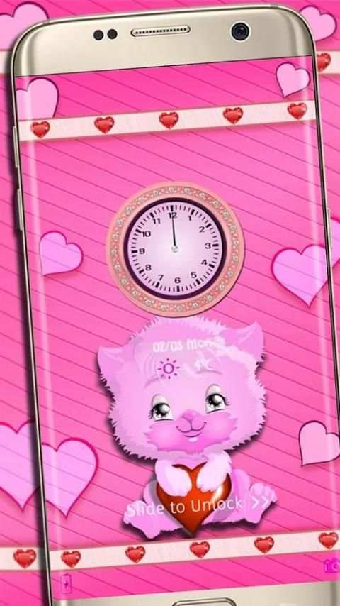 Pink Kitten Locker Theme screenshot 7