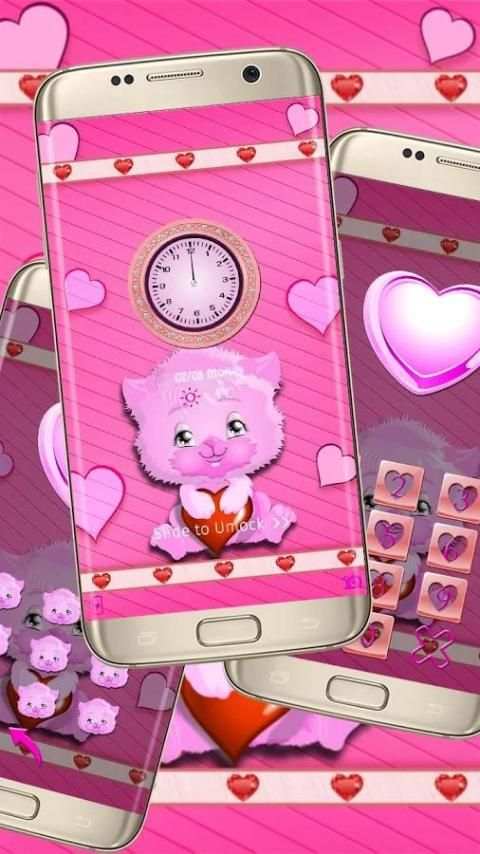 Pink Kitten Locker Theme screenshot 4
