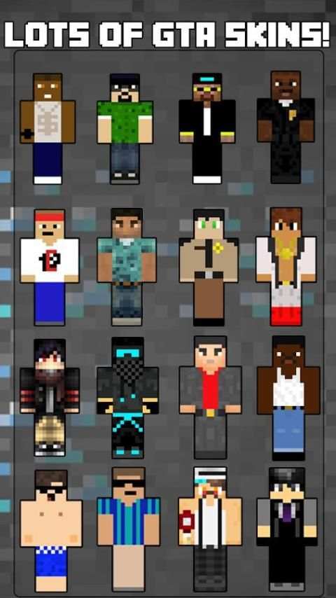 Skins GTA for Minecraft screenshot 4