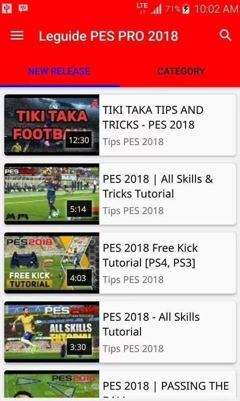 Leguide PES+PRO 2018 screenshot 1