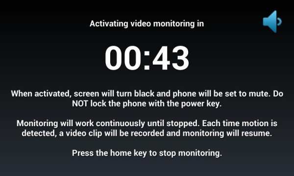 Motion Detector Video Recorder screenshot 2