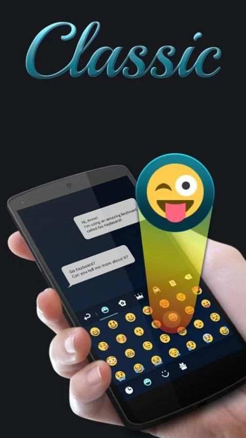 Classic Grey GO Keyboard Theme 3 تصوير الشاشة