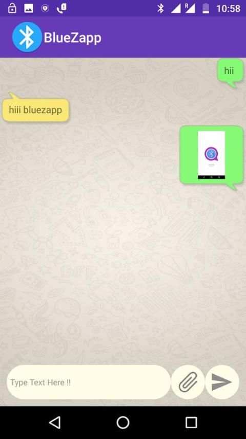 BlueZapp - Bluetooth Chat скриншот 1