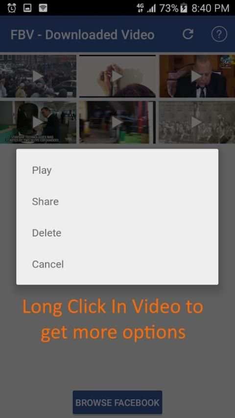 Video Downloader for Facebook स्क्रीनशॉट 6