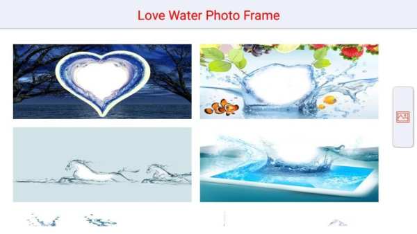 Love Water Photo Frame скриншот 1