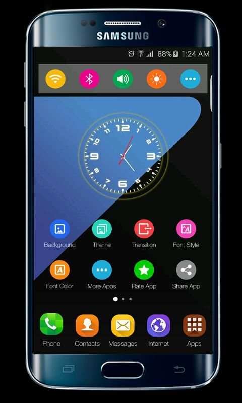 S7 launcher theme स्क्रीनशॉट 2